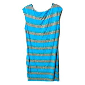 CALVIN KLEIN Striped Sleeveless Dress